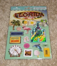 Paper House 2D Stickers ~ Travel Destinations....Florida