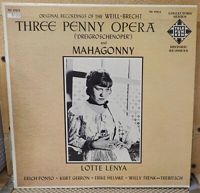 Three Penny Opera & Mahogany - Lotte Lenya - Telefunken Historic Reissues