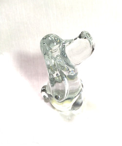 Crystal 4" Tall Hound Dog Paperweight!