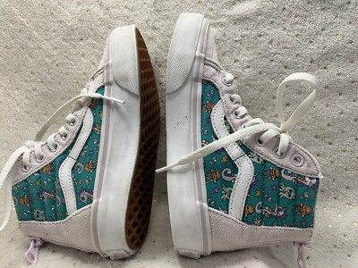 スニーカー VANS VANS Off The Wall High Top Sneakers 751505 Ocean Print Teal Zip