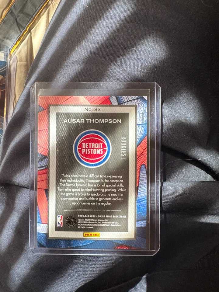 2023-24 Panini Court Kings - Rookies I Ausar Thompson #83 (RC) - Image 2 of 2