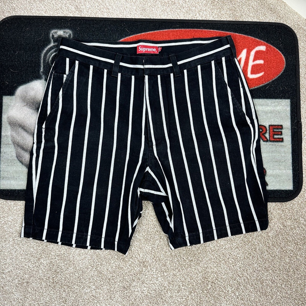パンツ Supreme Work Short 21SS Black 30 Supreme Work Short - Black Stripe - SS21 | eBay
