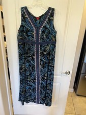 Elle multicolored maxi dress plus size 1X