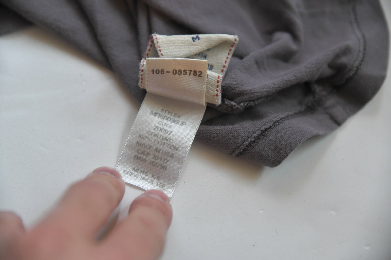 True Religion T-Shirt Top Short Sleeve Logo Men's Size Medium M Gray Cotton thumbnail 12