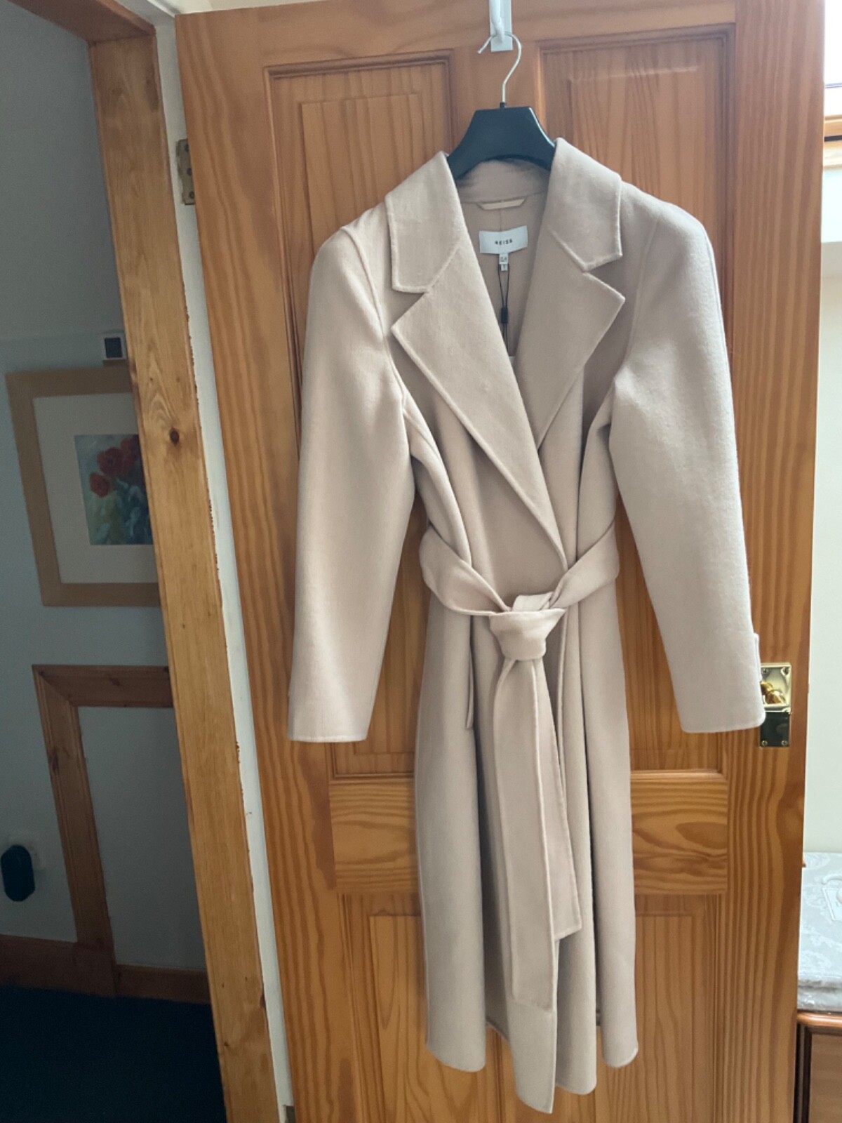 Reiss Agnes Wool Coat Belted UK 10 BNWT