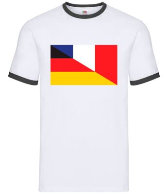 Halbdeutsche Halbfranzösische Flagge - Herren Ringer - Frankreich