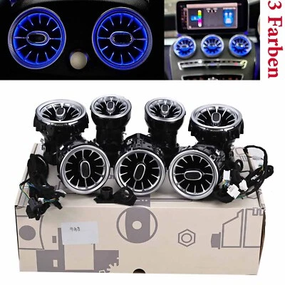 Luz de ambiente LED Air Vent de 3 colores para Mercedes Benz GLC X253 C W205 C205 A205