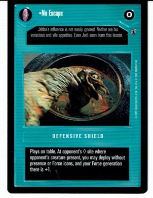 STAR WARS CCG REFLECTIONS III DARK SIDE PREMIUM NO ESCAPE ex