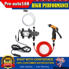 12V 100W Spray Gun 160PSI High Pressure Electric Car Washer Kit Hose Water Pump