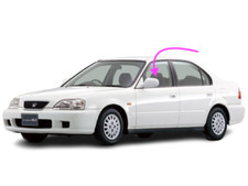 Fits 1991-1993 Acura Integra 4D Sedan Front Left Driver Door Window Glass/Blue