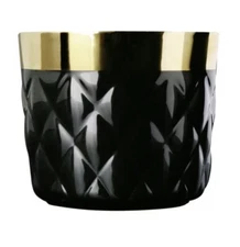 New. SIEGER BY FURSTENBERG Sip of Gold Champagne Goblet - Pillow - Black
