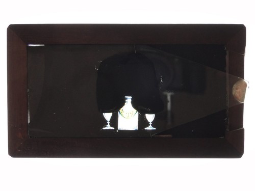 Rum - Punch Appearing - Hand Painted Wooden Sliding Magic Lantern Slide