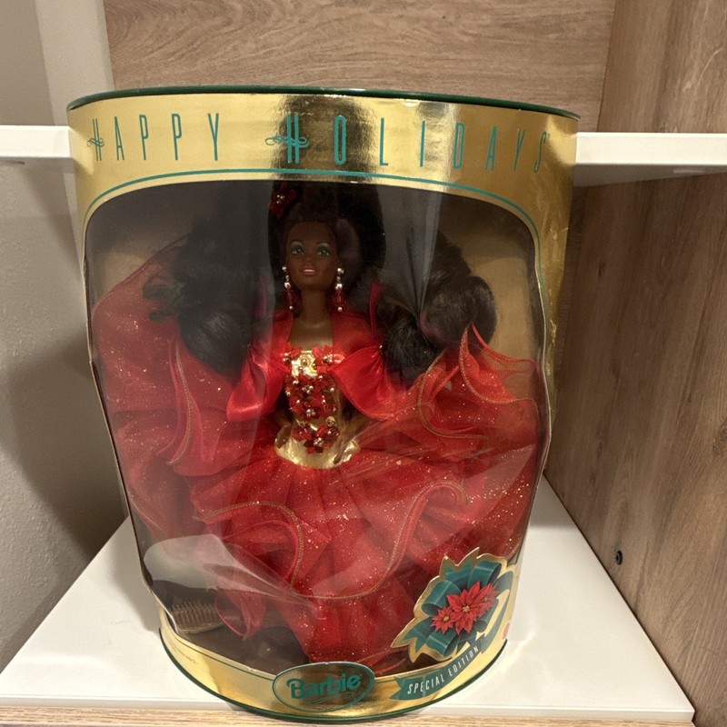 Barbie Happy Holidays Special Edition Doll 11.5" 1995 Bob Mackie MPN 14312