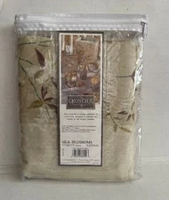 Croscill Home Shower Curtain Silk Blossoms 72" W by 75" L     NEW in Package