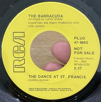 THE BARRACUDA The Dance At St. Francis 45 Psych Rock Pop Promo RCA VG++*