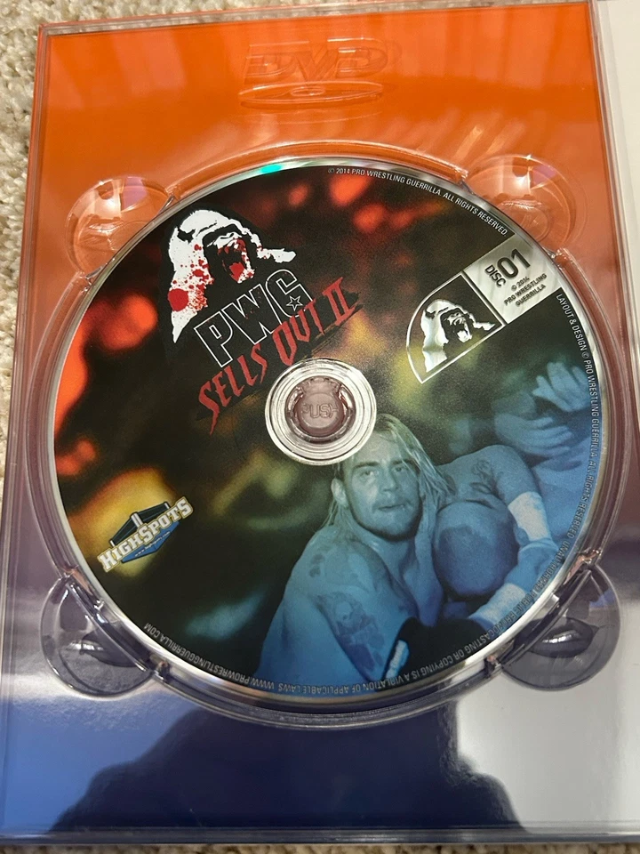 Pro Wrestling Guerrilla Sells Out Volume 2 3-DVD Set CM Punk WWE AEW Rare OOP Foto 3 de 4