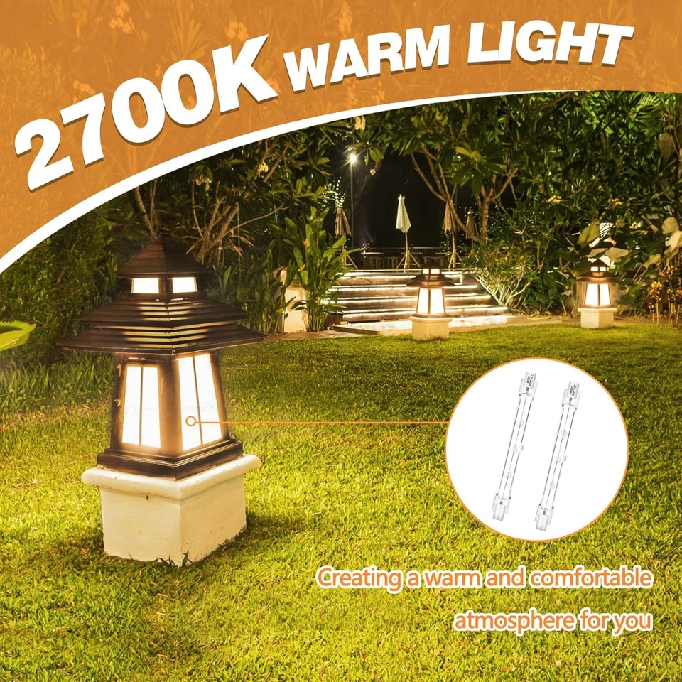 Lampadina Alogena R7S 118Mm 300W 230V Bianco Caldo Dimmerabile 2700K, 4500LM, As - Immagine 4 di 4