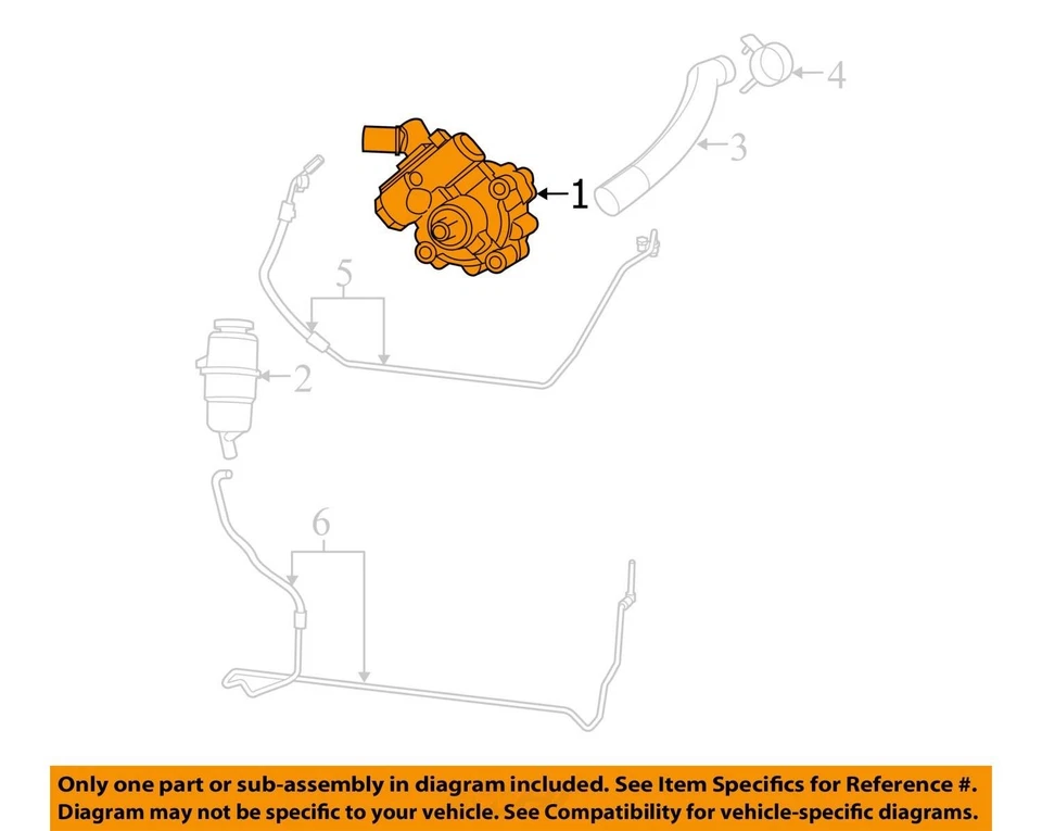Bomba de direção hidráulica Jeep Wrangler 2012 fabricante de equipamento original 89K milhas - LKQ428771584 - Imagem 4 de 4