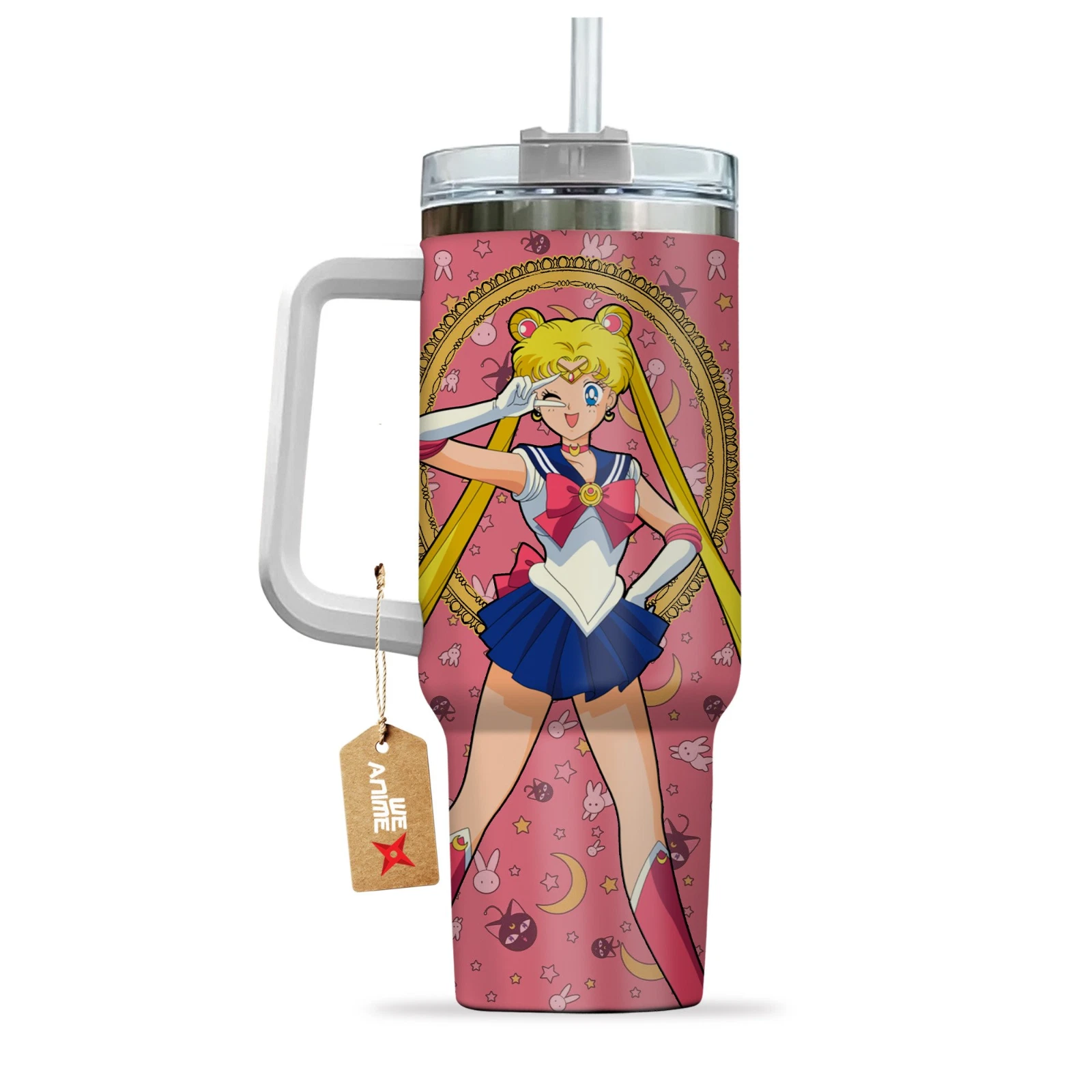 Magical Girl Anime Tumbler With Handle