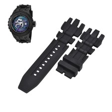 Subaqua 25030 26mm Black Rubber Watch Strap For Invicta