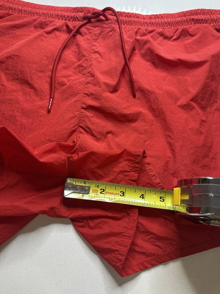 Abercrombie Fitch Swim Trunks Red 3.5” Shorts Men’s Size XL Brief Lined Relaxed - Image 2 of 4