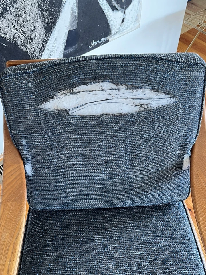 Sillón Arne Hovmand Olsen para P. Mikkelsen Mid Century de teca alrededor de 1950 Foto 2 de 4