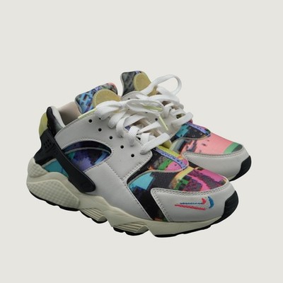 Nike Air Huarache Women Multi Glitch Print Streetwear Sneaker 8 DX3264-902