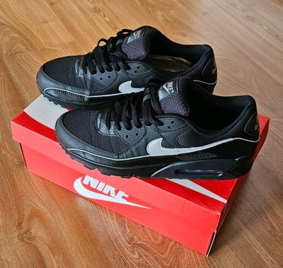 Nike Air Max 90 Premium Schwarz Anthracite Multicolor Reflector Größe 47 Black