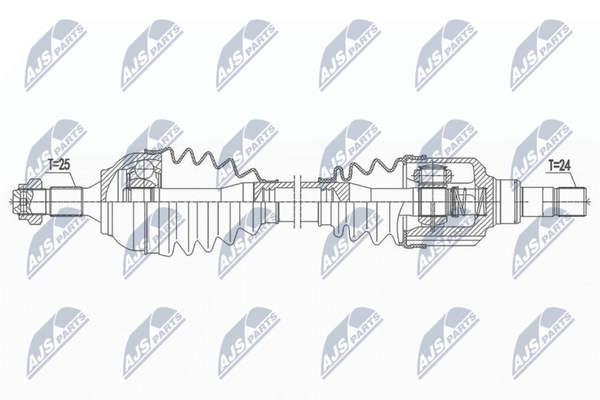 NTY NPW-PE-055 Antriebswelle Vorne Rechts FüR CitroËN Peugeot-image