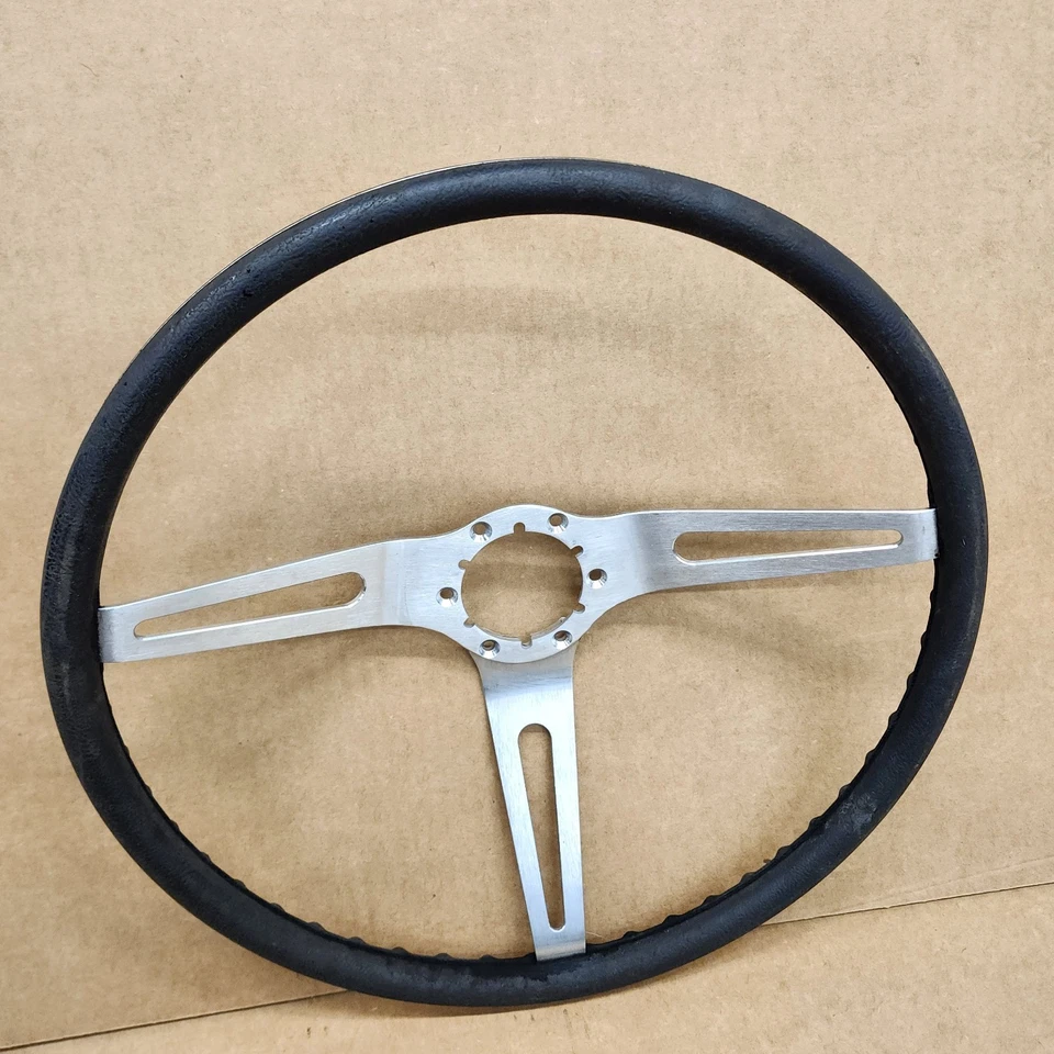 Volante Corvette 69-75 C3 acero inoxidable 3 radios original de fábrica NEGRO Foto 2 de 4