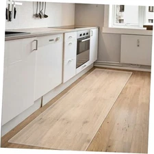  Clear Runner Rug for Hallway, 24 x 108 Inch Clear Floor Protector, Waterproof 