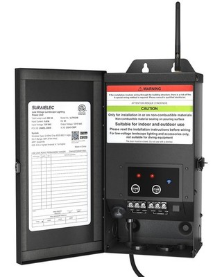 SURAIELEC 300W Wi-Fi Low Voltage Landscape Transformer, 2 Channels *NEW -See Box