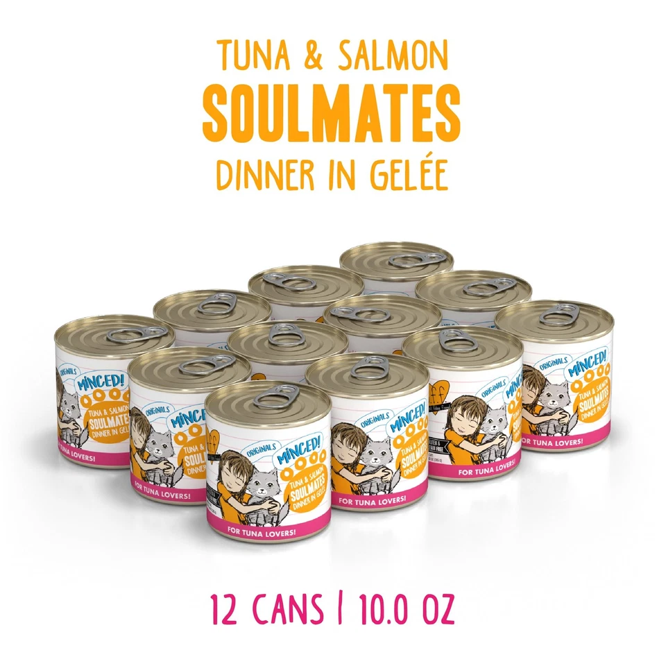 BFF Minced Natural Wet Cat Food, Tuna and Salmon Soulmates in Gelee, 10oz Can... - Image 2 of 4