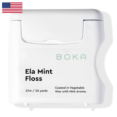 Boka Ela Mint Expandable Woven Dental Floss Made From Plant-Based Vegetable Wax