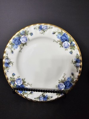 Lot of (3) Royal Albert Moonlight Rose Salad Plates Bone China 8'' 1987