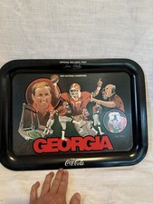 Plateau Coca-Cola vintage 1981 Georgia Bulldogs 1980 champions nationaux 