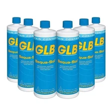 GLB Sequa-Sol Sequestering Agent Pool Stain Preventer (6 Pack), 1 Quart