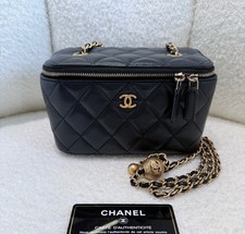 Chanel Vanity Case Lambskin Quilted Chain Shoulder Bag Crossbody [Duties Paid]