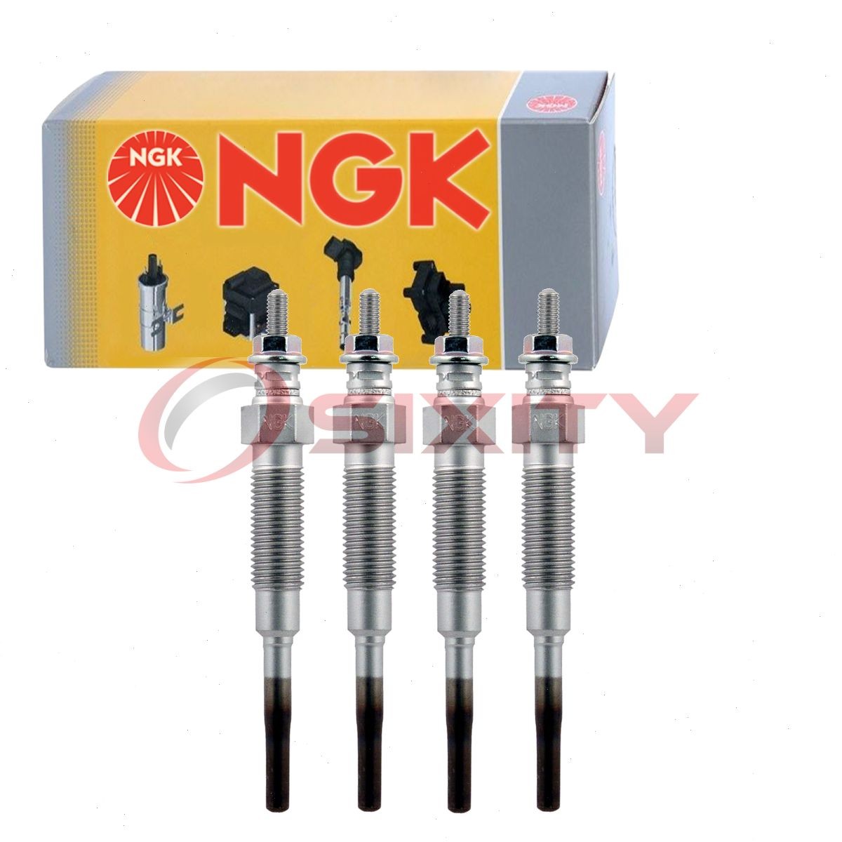 4 pcs NGK Diesel Glow Plugs for 1987 Toyota Land Cruiser 2.4L L4 - Engine em