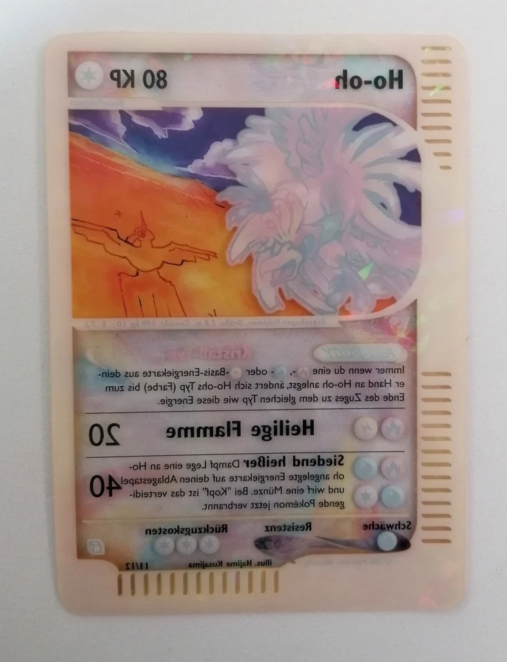 Pokémon Karte Ho-Oh 11/12 Boxtopper Skyridge Holo deutsch Near Mint - Bild 4 von 4