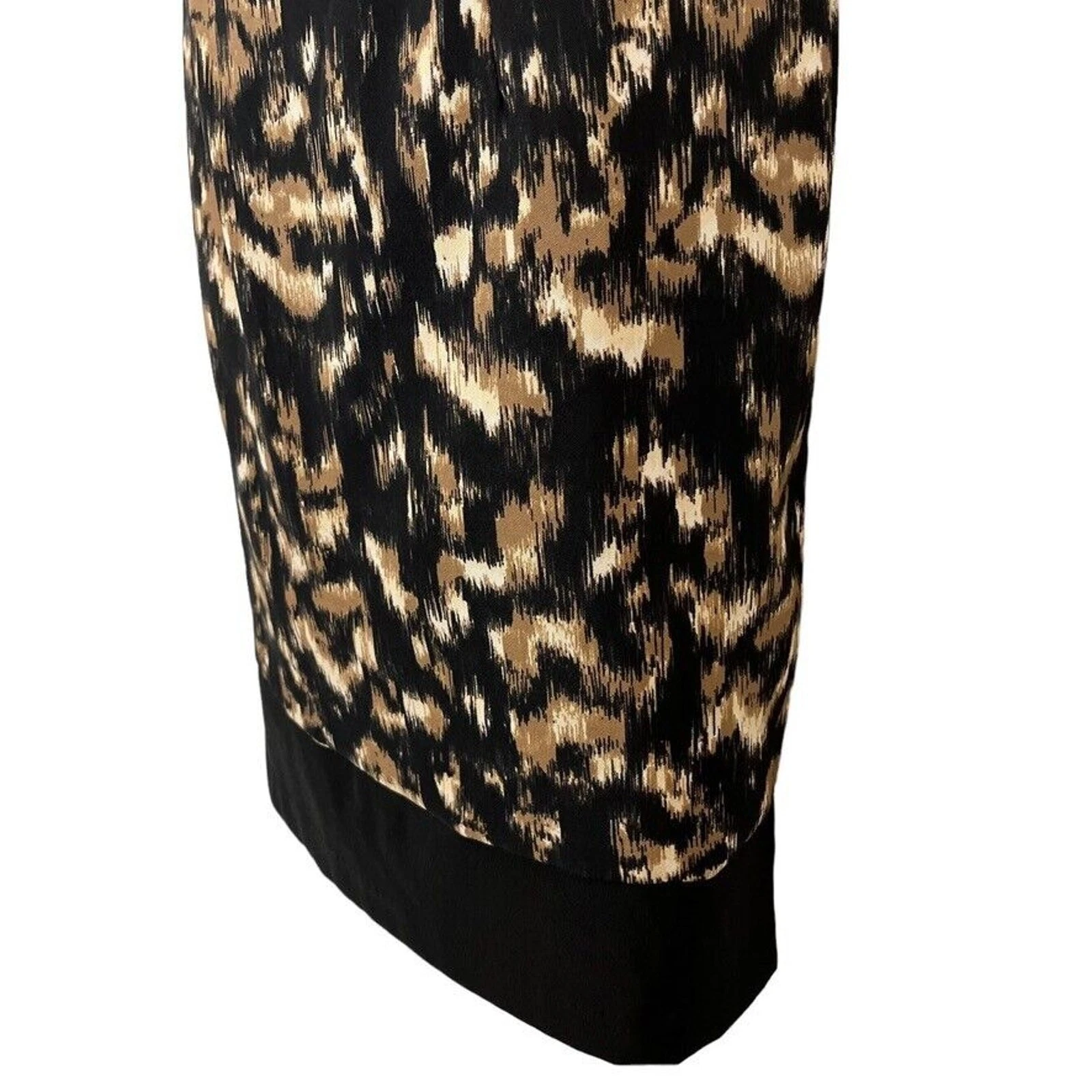 VETEMENTS Abito donna Connected Apparel nero marrone senza maniche elasticizzato sopra il ginocchio tg 6