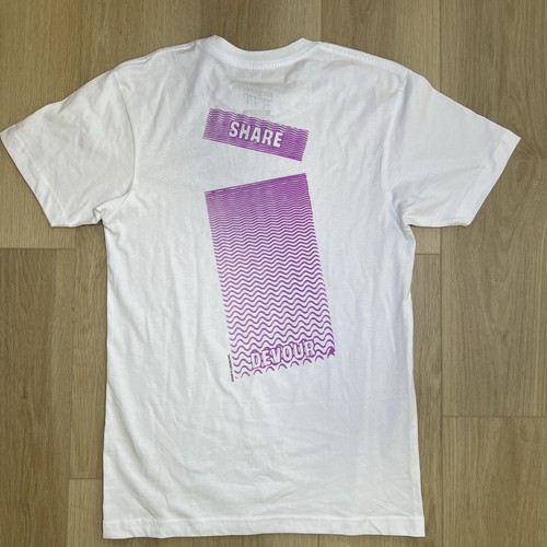 Mr Beast Bar Limited Edition White T-Shirt Share Devour Mens Size Small