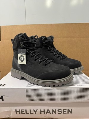 NWB Helly Hansen Shadowliner Edge Waterproof Boots Black Concrete Mens Size 7 US