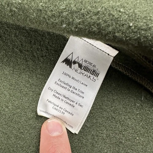 Boreal Mountain Anoraks Vest Men’s Small Green Wool Outdoor Hiking Hunting image 21