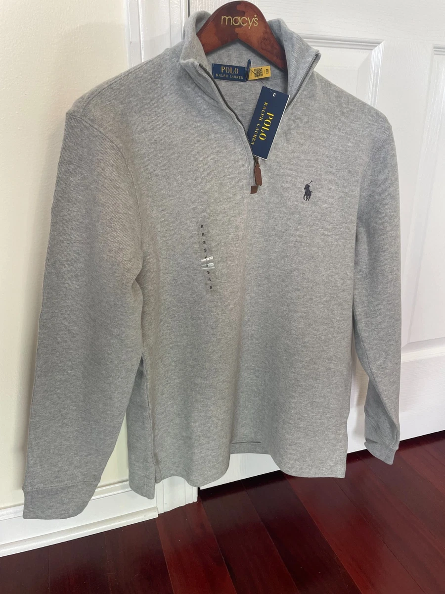 25+ Polo Ralph Lauren Men's Gray 1/2 Zip Features for sale