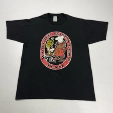 Vtg 80s Warner Bros Mens Shirt L Black Taz Grilling Worlds Greatest Dad USA