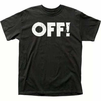 OFF! Logo T Shirt Mens Licensed Rock N Roll Music Band Retro Tee New Black