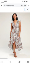 NWT Kivari zephyr wrap maxi leopard dress size xs