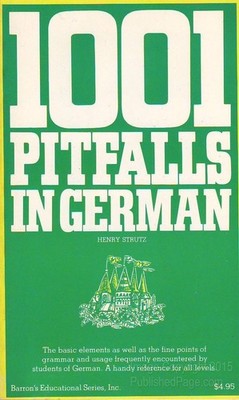 1001 pitfalls in German - Strutz, Henry - Good - See condition notes