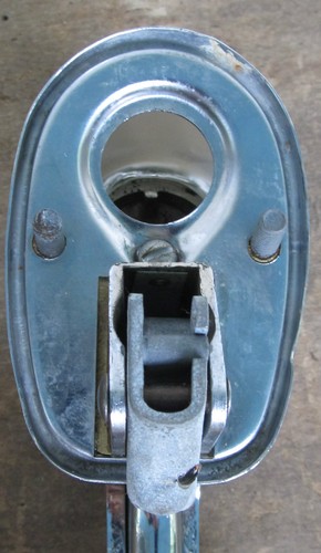 NOS 1947 1948? Kaiser Frazer Chrome Trunk Handle Light Assembly Trigger Style - Picture 4 of 7